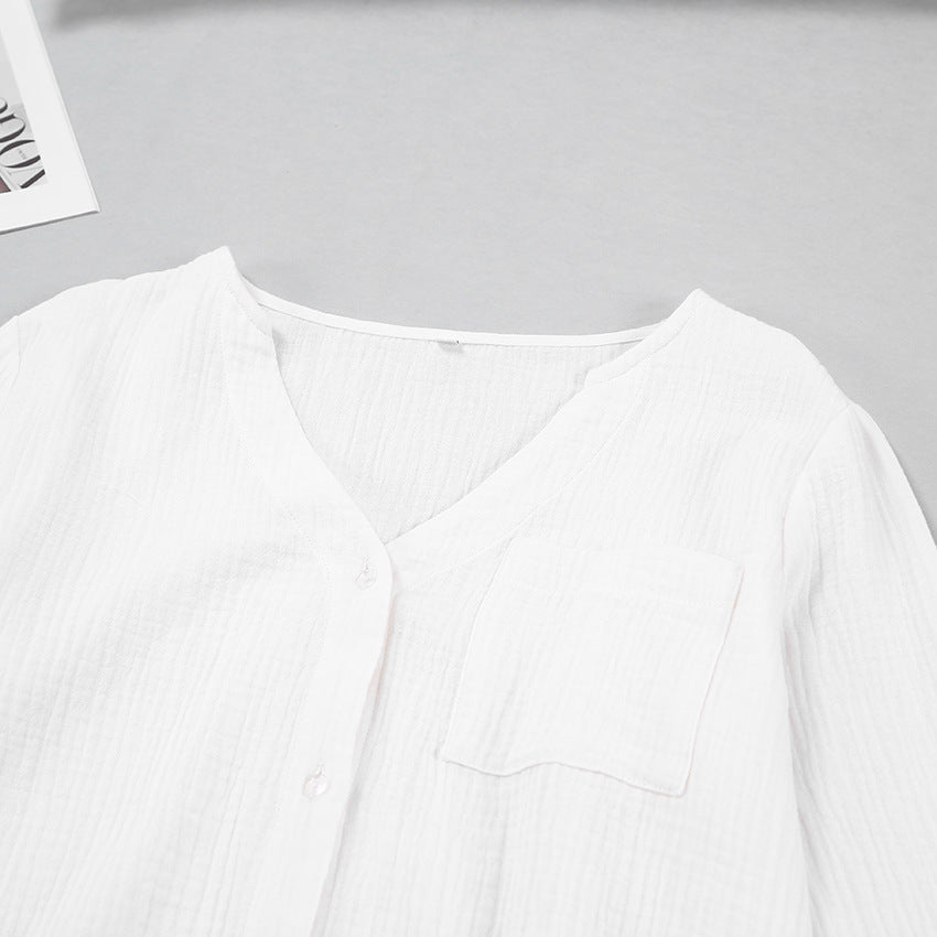 Lamoderoyale™ | Yazlık Uzun Kollu Şort Takım