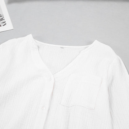 Lamoderoyale™ | Yazlık Uzun Kollu Şort Takım