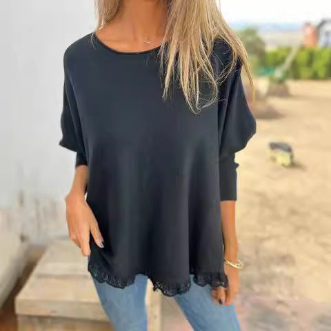 🩵 Kadın Salaş Kesim Uzun Kollu Bluz