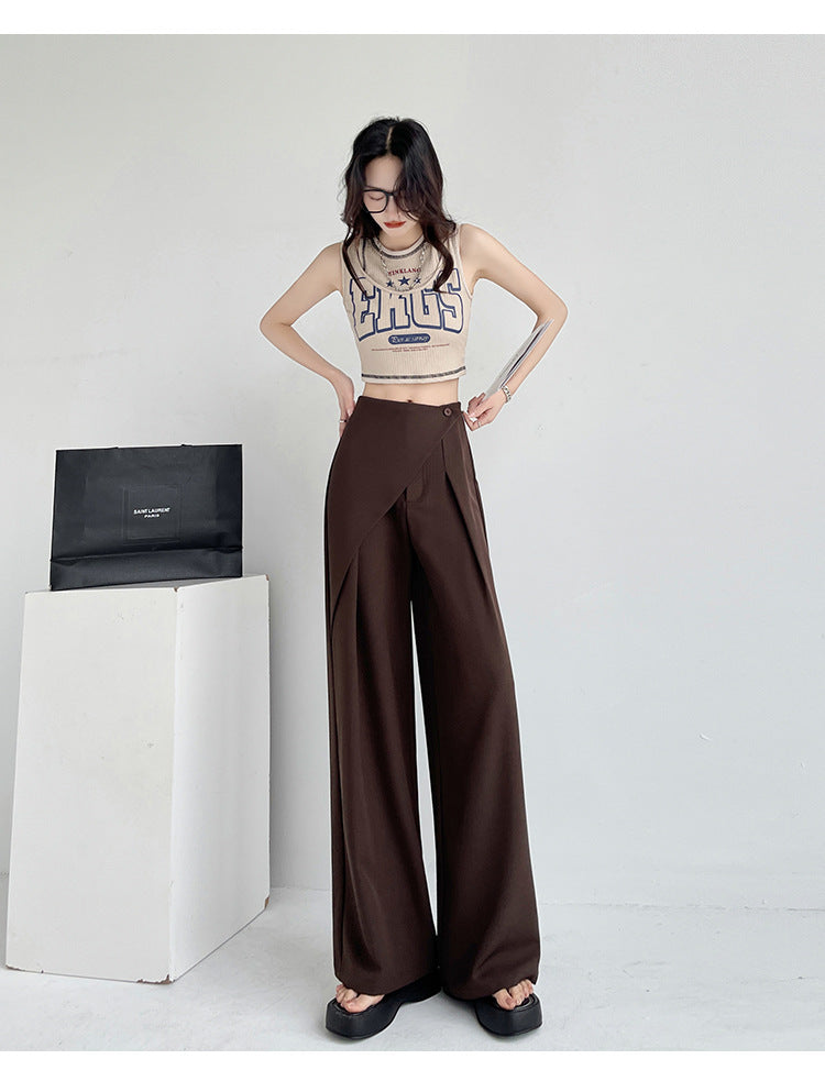 Lamoderoyale™ | Asimetrik Fit Yüksek Bel Palazzo Pantolon