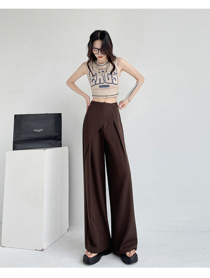 Lamoderoyale™ | Asimetrik Fit Yüksek Bel Palazzo Pantolon