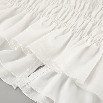 Lamoderoyale™ | White Linen Strapless Takım – İki Parça Yaz Seti