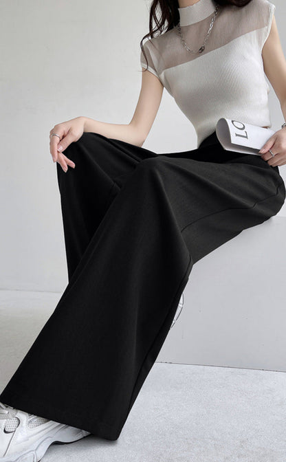 Lamoderoyale™ | Asimetrik Fit Yüksek Bel Palazzo Pantolon