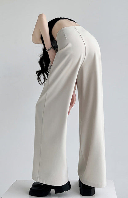Lamoderoyale™ | Asimetrik Fit Yüksek Bel Palazzo Pantolon