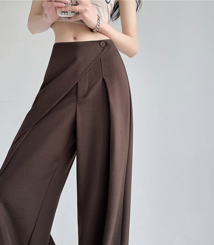 Lamoderoyale™ | Asimetrik Fit Yüksek Bel Palazzo Pantolon