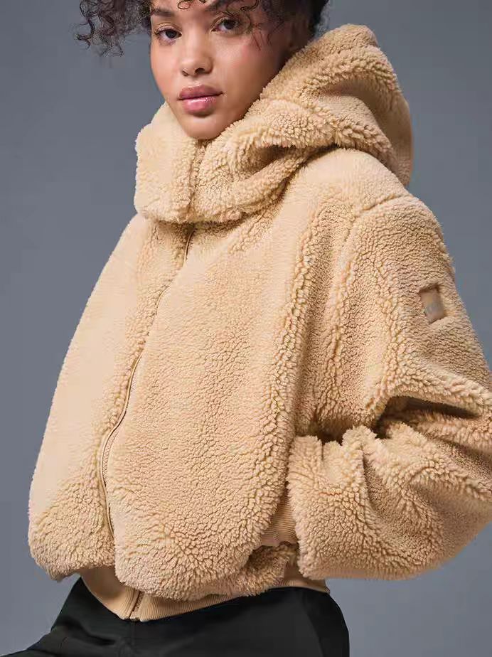 Peluş Polar Kadın Mont