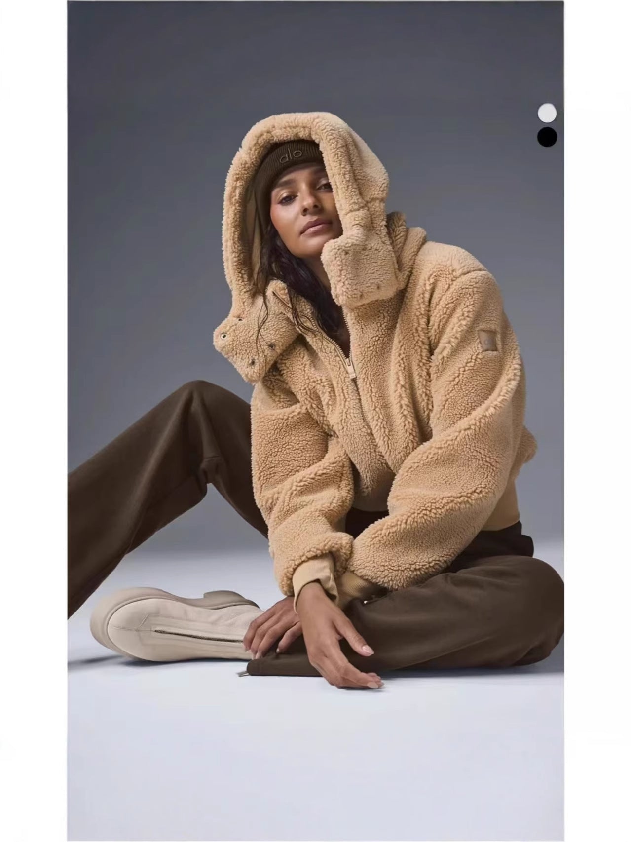 Peluş Polar Kadın Mont