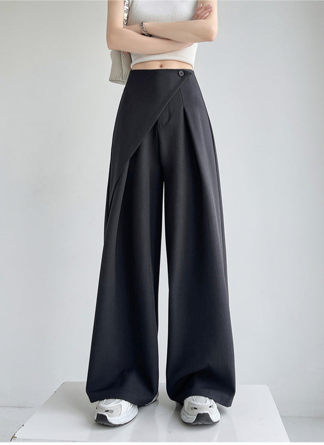 Lamoderoyale™ | Asimetrik Fit Yüksek Bel Palazzo Pantolon