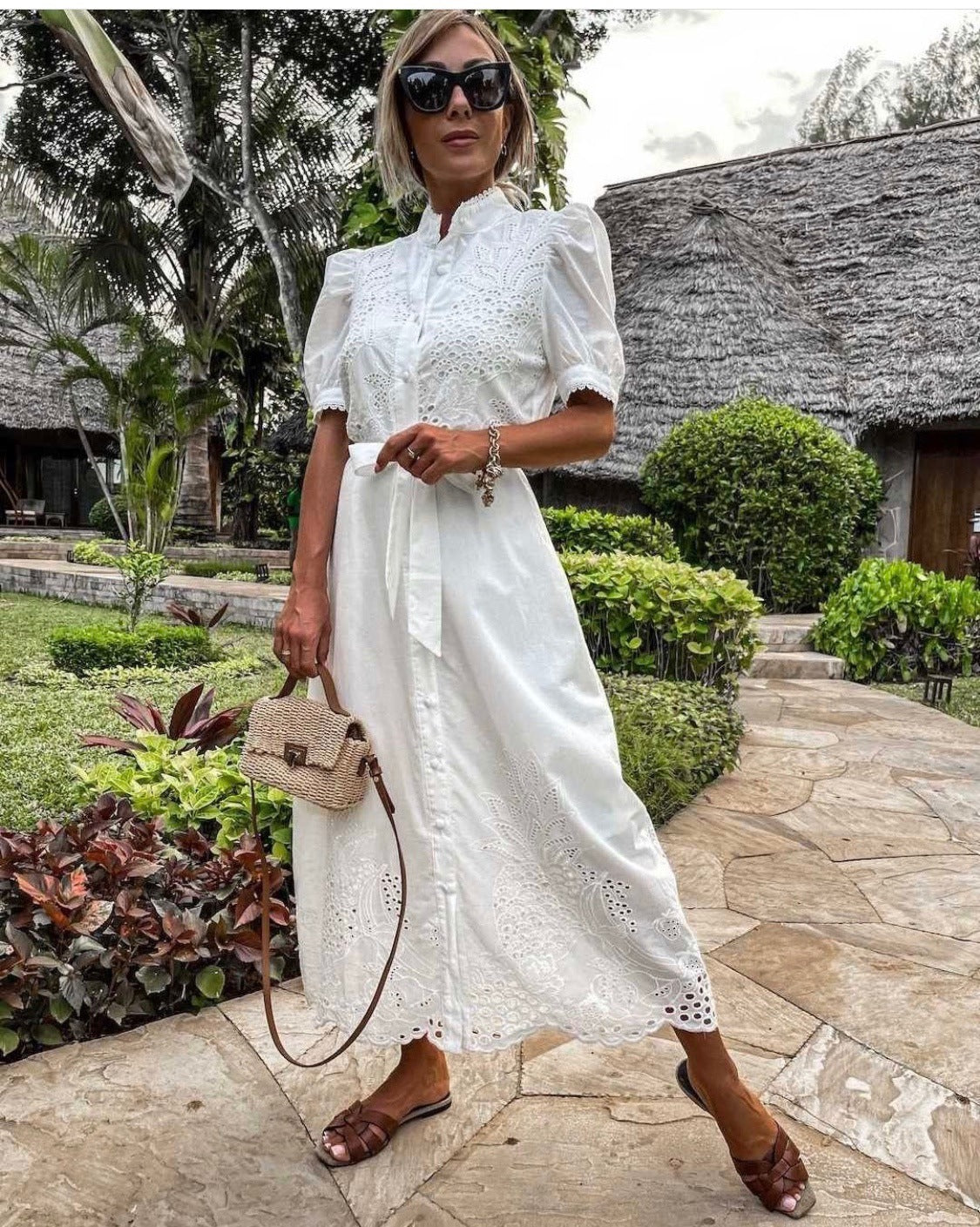 Lamoderoyale™ | Bella Brode Midi Elbise