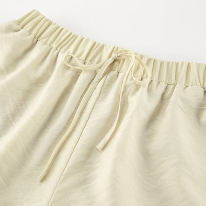 Lamoderoyale™ |  Fırfırlı Şortlu Takım – Natürel Şıklığın Yeni Yüzü!