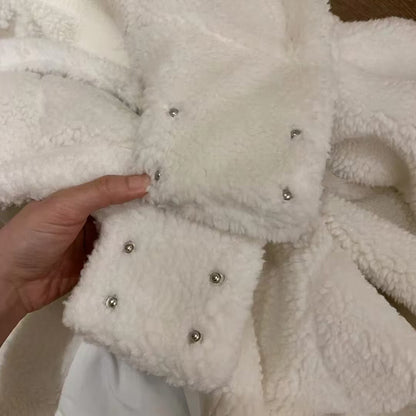 Peluş Polar Kadın Mont