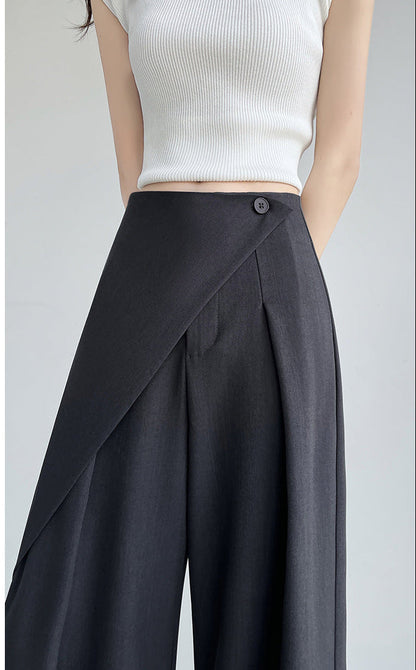 Lamoderoyale™ | Asimetrik Fit Yüksek Bel Palazzo Pantolon