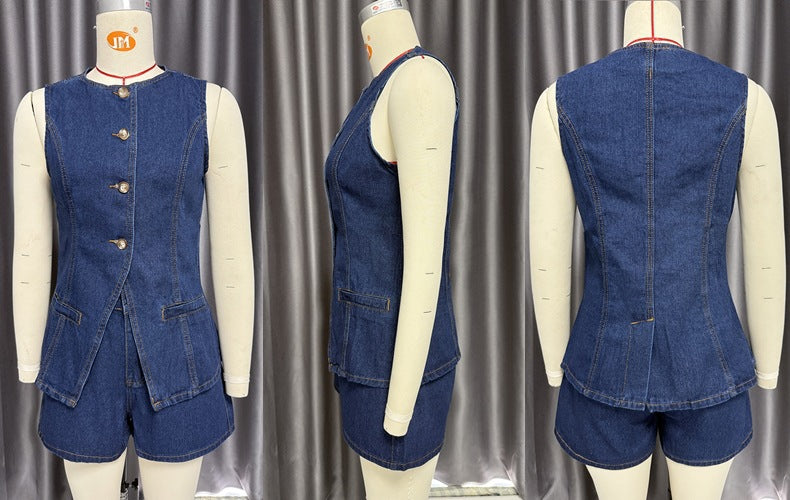 Lamoderoyale™ | Diana Denim İkili Takım