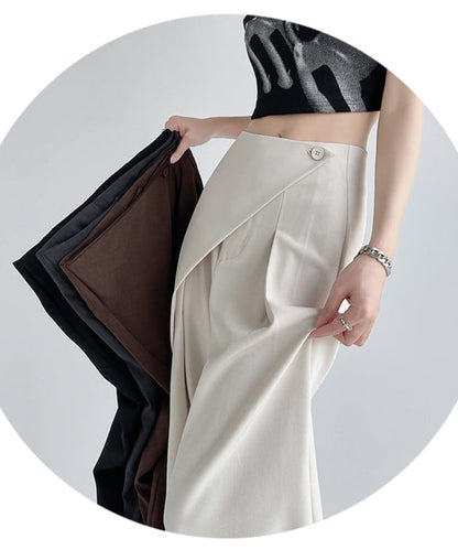 Lamoderoyale™ | Asimetrik Fit Yüksek Bel Palazzo Pantolon