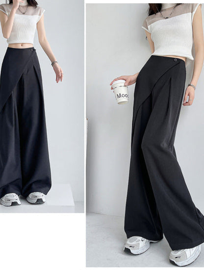 Lamoderoyale™ | Asimetrik Fit Yüksek Bel Palazzo Pantolon