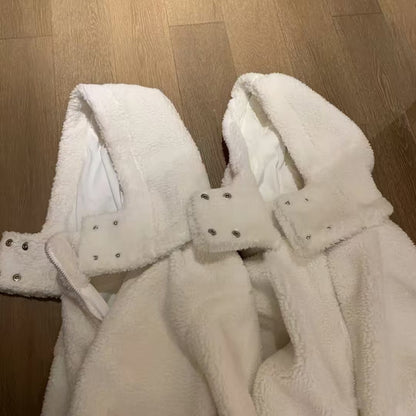 Peluş Polar Kadın Mont