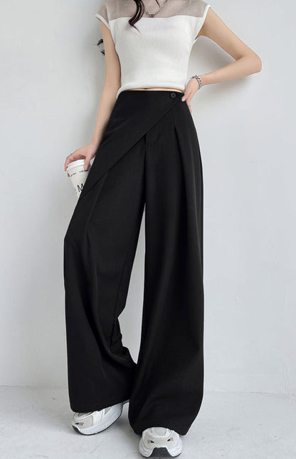 Lamoderoyale™ | Asimetrik Fit Yüksek Bel Palazzo Pantolon