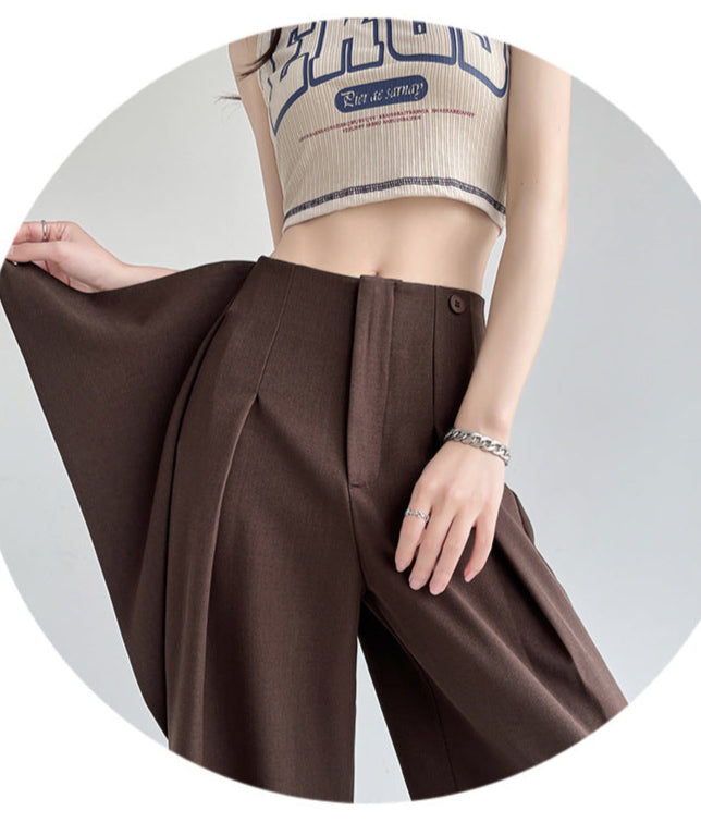 Lamoderoyale™ | Asimetrik Fit Yüksek Bel Palazzo Pantolon