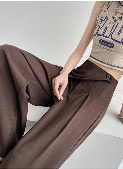 Lamoderoyale™ | Asimetrik Fit Yüksek Bel Palazzo Pantolon