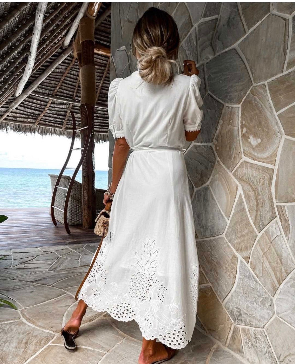 Lamoderoyale™ | Bella Brode Midi Elbise