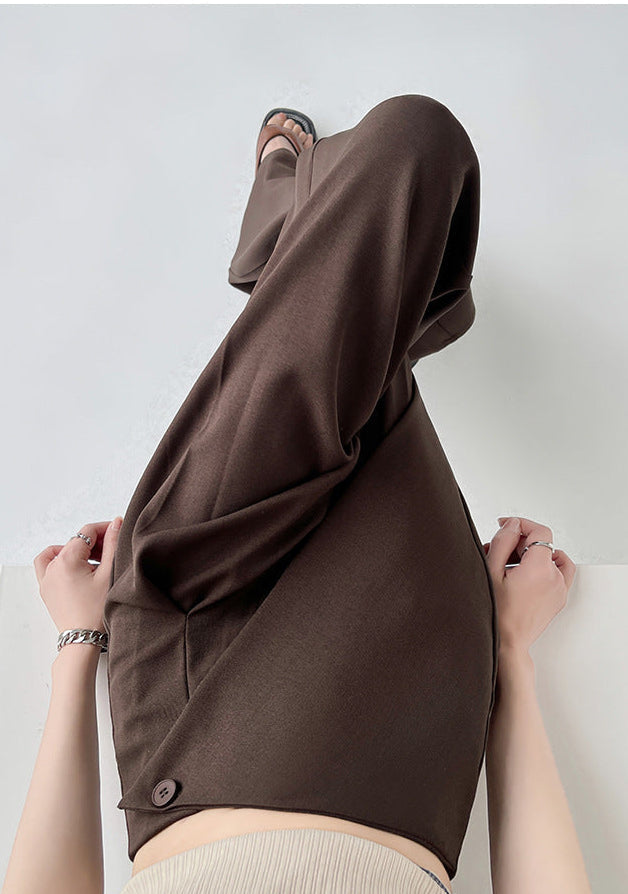 Lamoderoyale™ | Asimetrik Fit Yüksek Bel Palazzo Pantolon