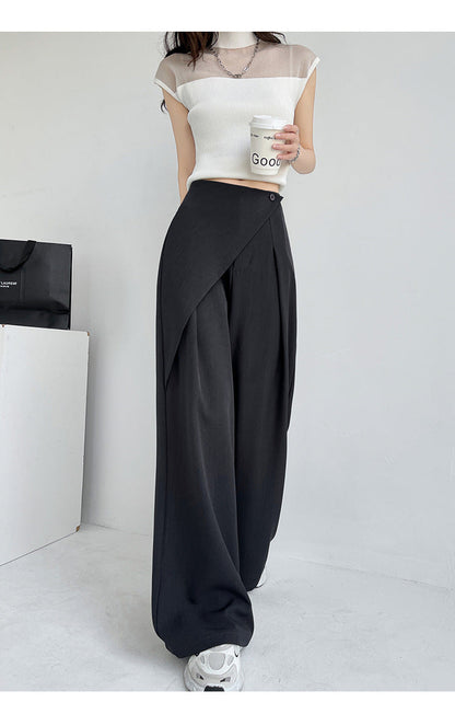 Lamoderoyale™ | Asimetrik Fit Yüksek Bel Palazzo Pantolon
