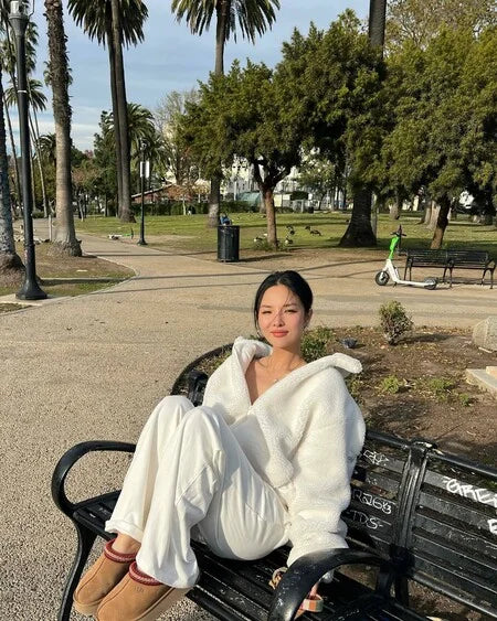 Peluş Polar Kadın Mont