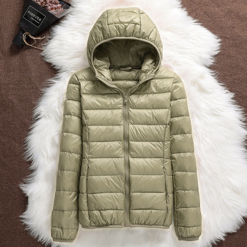 Ultra Hafif Kapüşonlu Şişme Mont